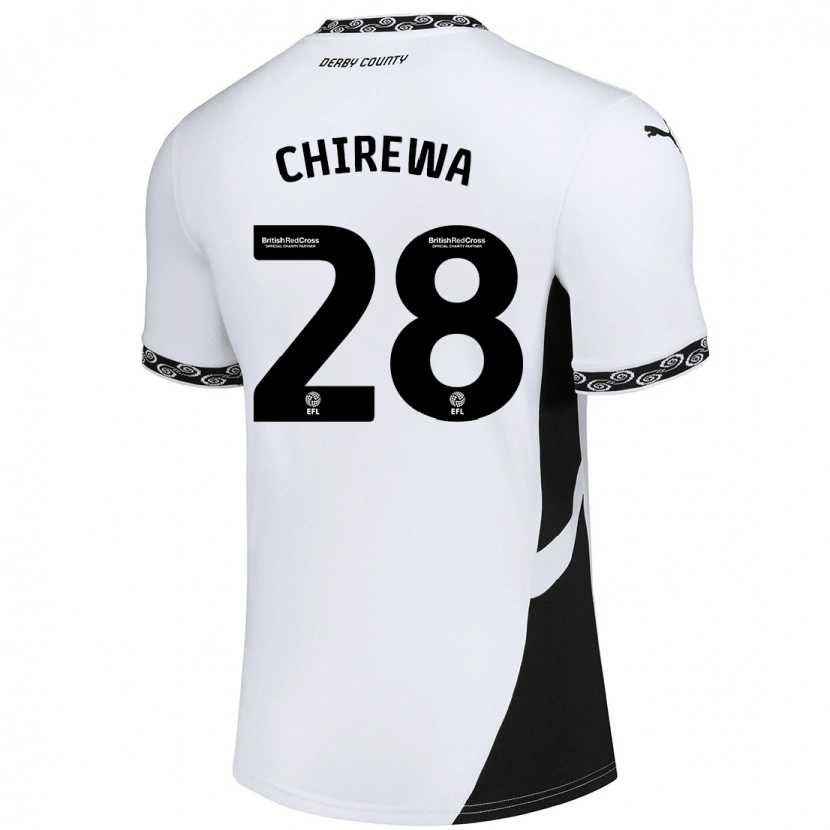 Danxen Kid Tawanda Chirewa #28 White Black Home Jersey 2024/25 T-Shirt