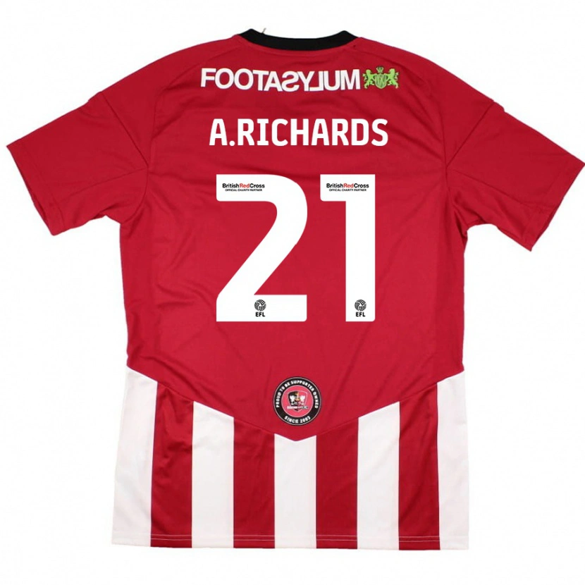 Danxen Kid Amani Richards #21 Red White Home Jersey 2024/25 T-Shirt