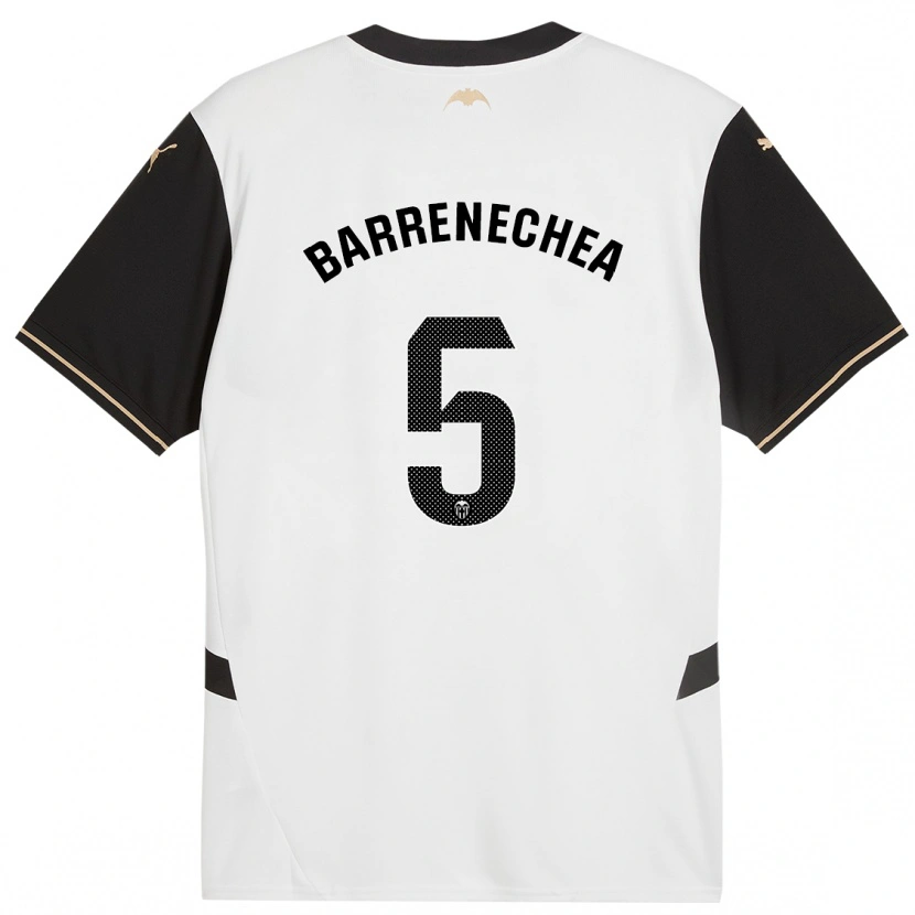 Danxen Kid Enzo Barrenechea #5 White Black Home Jersey 2024/25 T-Shirt