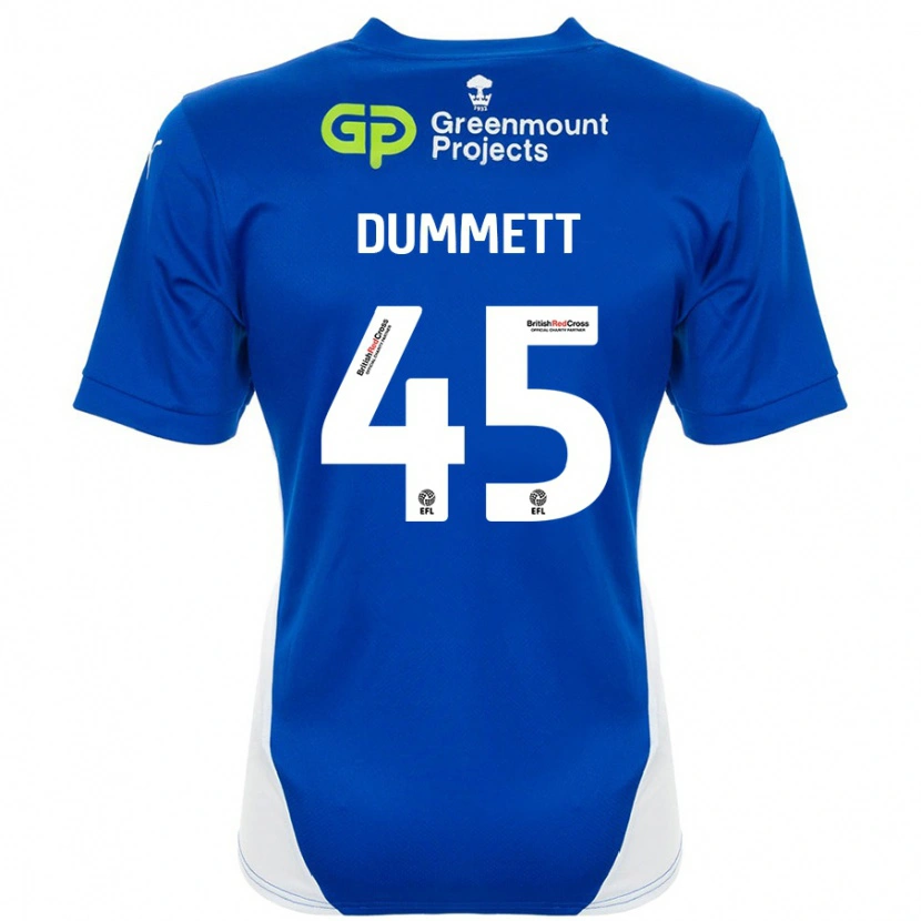 Danxen Kid Paul Dummett #45 Blue White Home Jersey 2024/25 T-Shirt