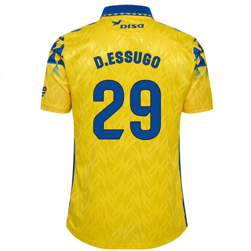 Danxen Kid Dário Essugo #29 Yellow Blue Home Jersey 2024/25 T-Shirt