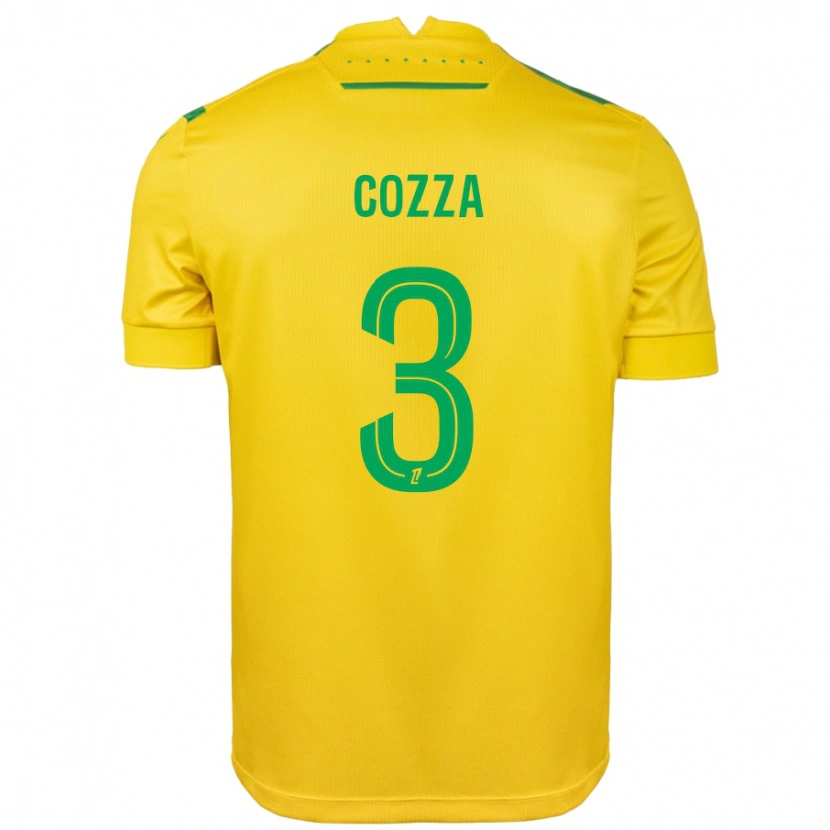 Danxen Kid Nicolas Cozza #3 Yellow Green Home Jersey 2024/25 T-Shirt