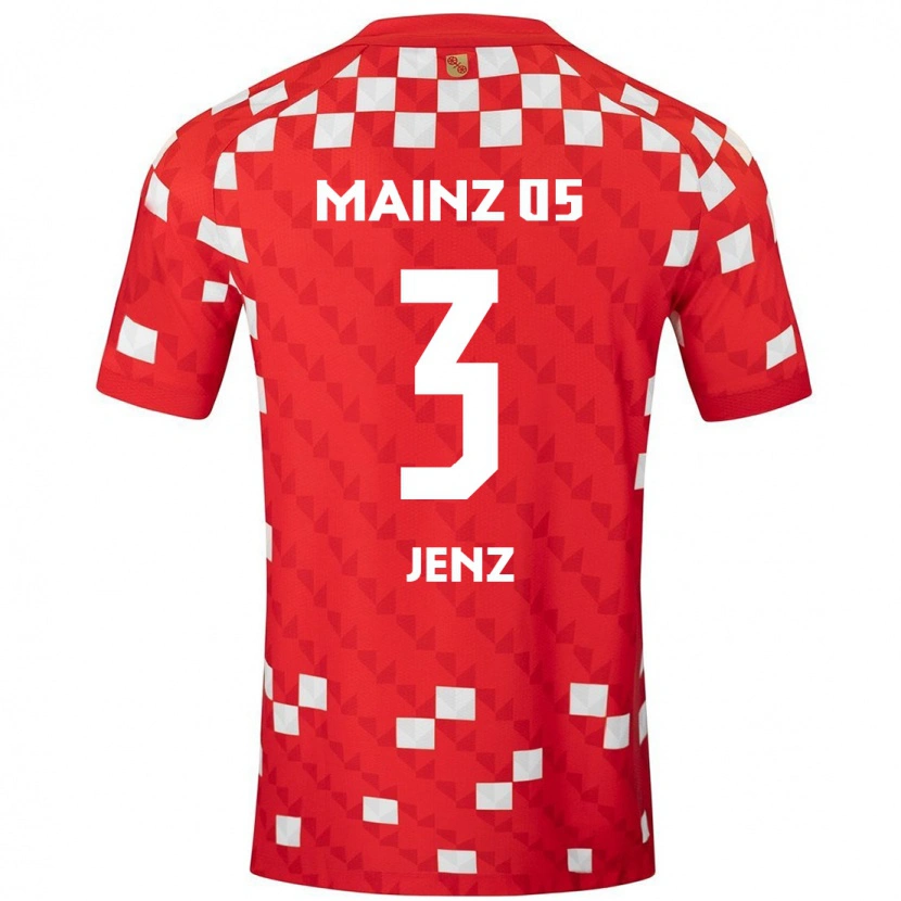 Danxen Kid Moritz Jenz #3 White Red Home Jersey 2024/25 T-Shirt