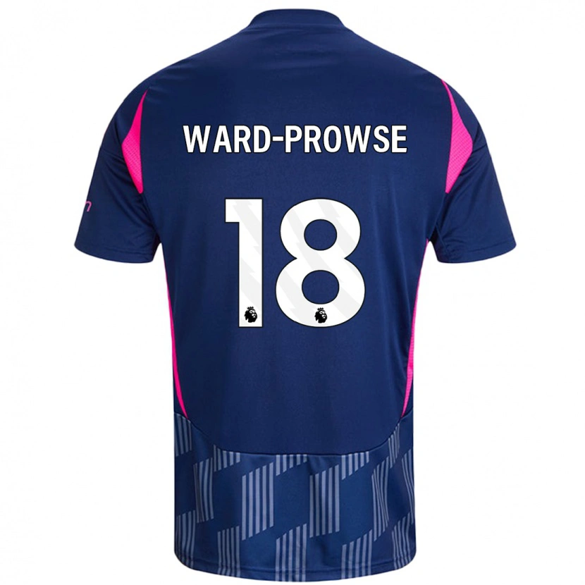 Danxen Kid James Ward-Prowse #18 Royal Blue Pink Away Jersey 2024/25 T-Shirt