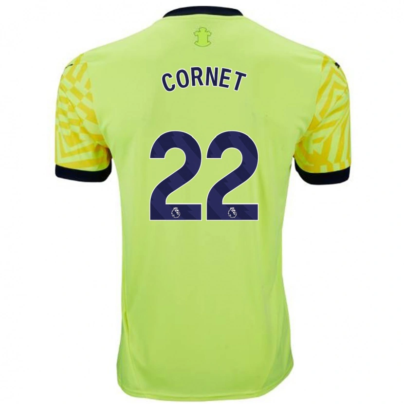 Danxen Kid Maxwel Cornet #22 Yellow Away Jersey 2024/25 T-Shirt