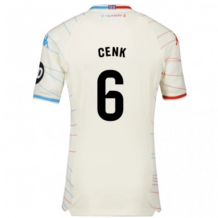 Danxen Kid Cenk Özkacar #6 White Red Blue Away Jersey 2024/25 T-Shirt