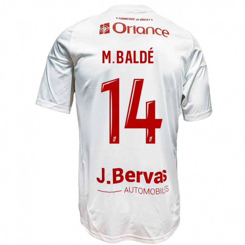 Danxen Kid Mama Baldé #14 White Red Away Jersey 2024/25 T-Shirt