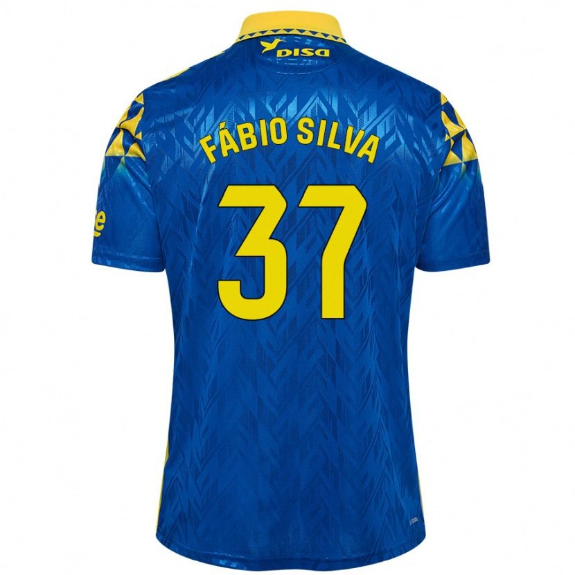 Danxen Kid Fábio Silva #37 Blue Yellow Away Jersey 2024/25 T-Shirt