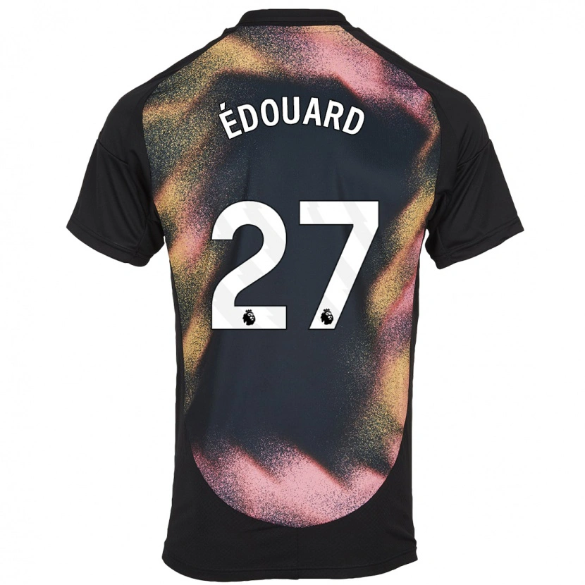 Danxen Kid Odsonne Edouard #27 Black White Away Jersey 2024/25 T-Shirt