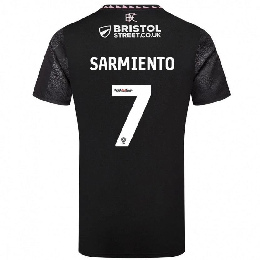 Danxen Kid Jeremy Sarmiento #7 Black Away Jersey 2024/25 T-Shirt