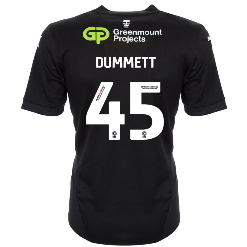 Danxen Kid Paul Dummett #45 Black Away Jersey 2024/25 T-Shirt