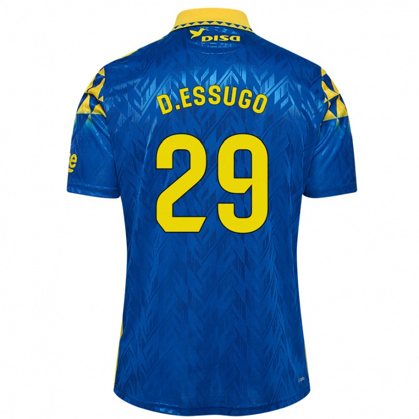 Danxen Kid Dário Essugo #29 Blue Yellow Away Jersey 2024/25 T-Shirt