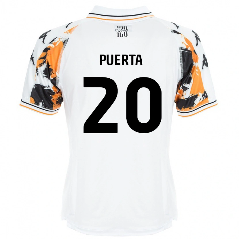 Danxen Kid Gustavo Puerta #20 White Away Jersey 2024/25 T-Shirt