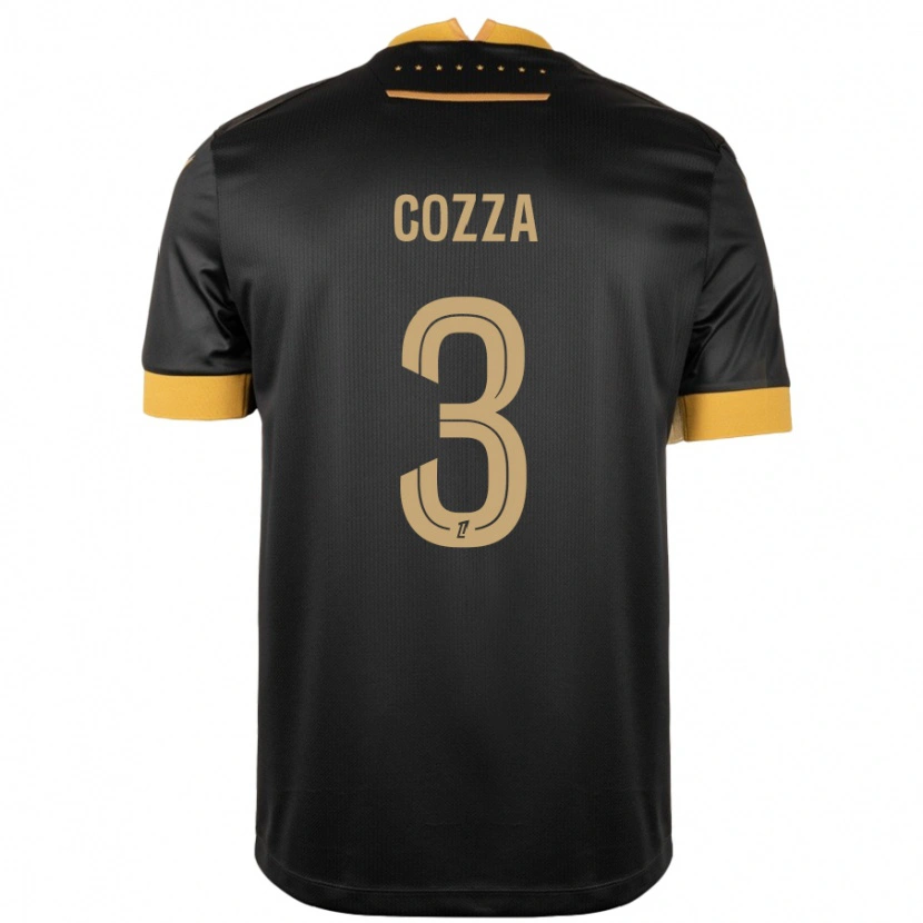 Danxen Kid Nicolas Cozza #3 Black Brown Away Jersey 2024/25 T-Shirt