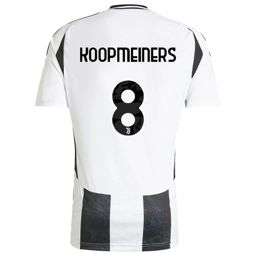 Danxen Kid Teun Koopmeiners #8 White Black Home Jersey 2024/25 T-Shirt