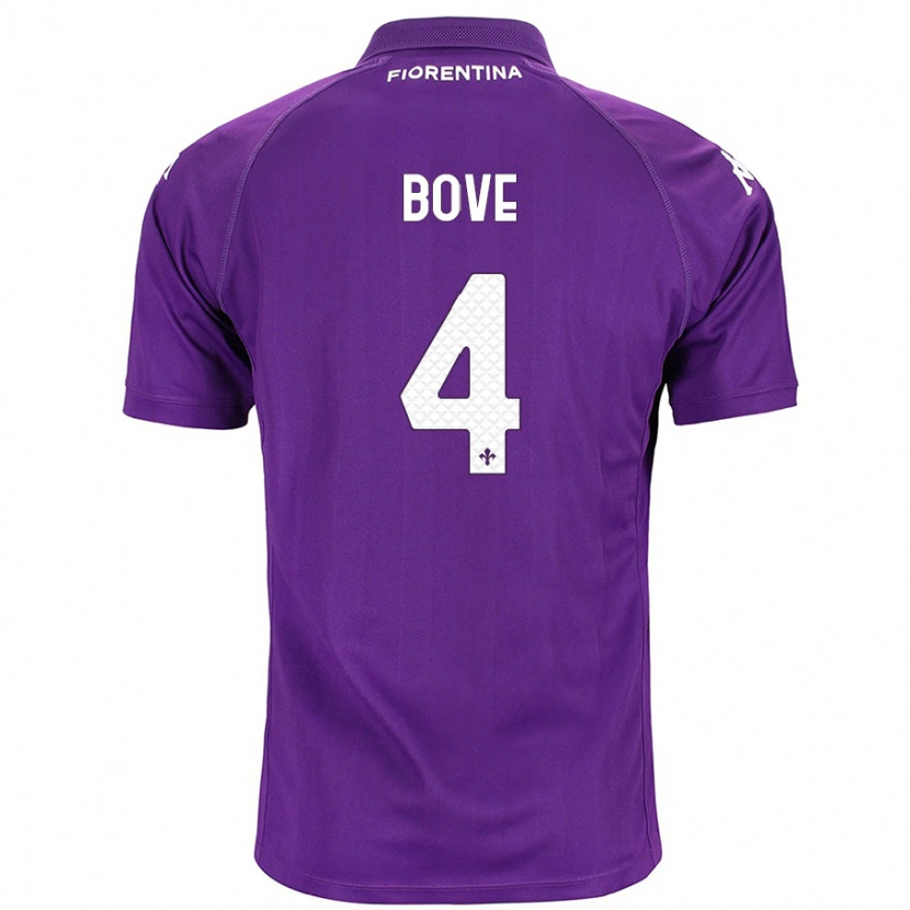 Danxen Kid Edoardo Bove #4 Purple Home Jersey 2024/25 T-Shirt