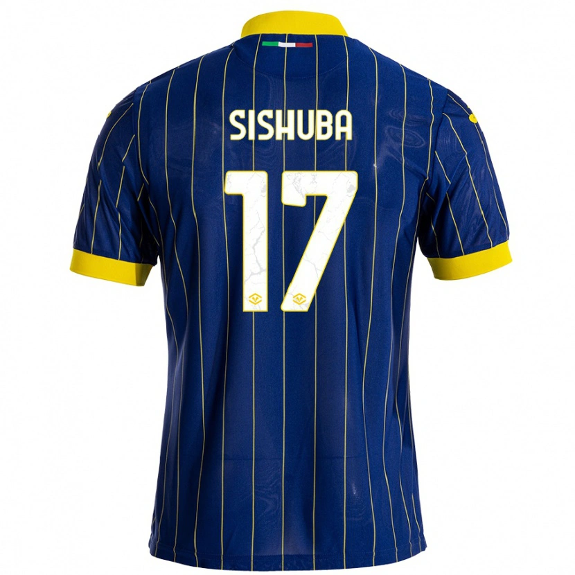 Danxen Kid Ayanda Sishuba #17 Blue Yellow Home Jersey 2024/25 T-Shirt