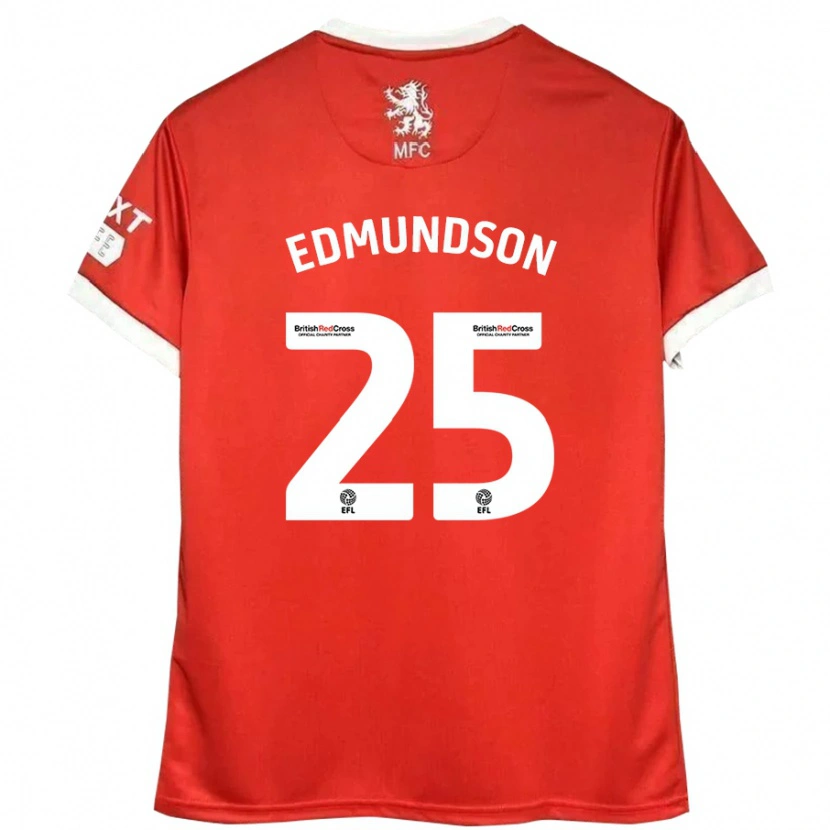 Danxen Kid George Edmundson #25 Red White Home Jersey 2024/25 T-Shirt