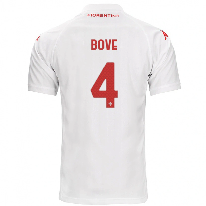 Danxen Kid Edoardo Bove #4 White Away Jersey 2024/25 T-Shirt