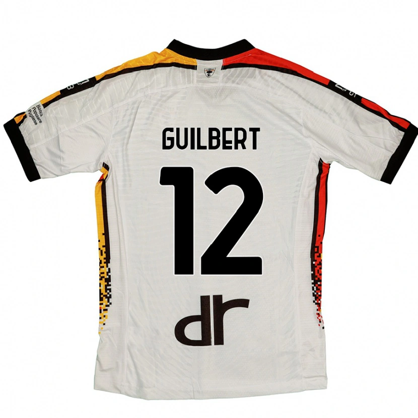 Danxen Kid Frédéric Guilbert #12 White Black Away Jersey 2024/25 T-Shirt