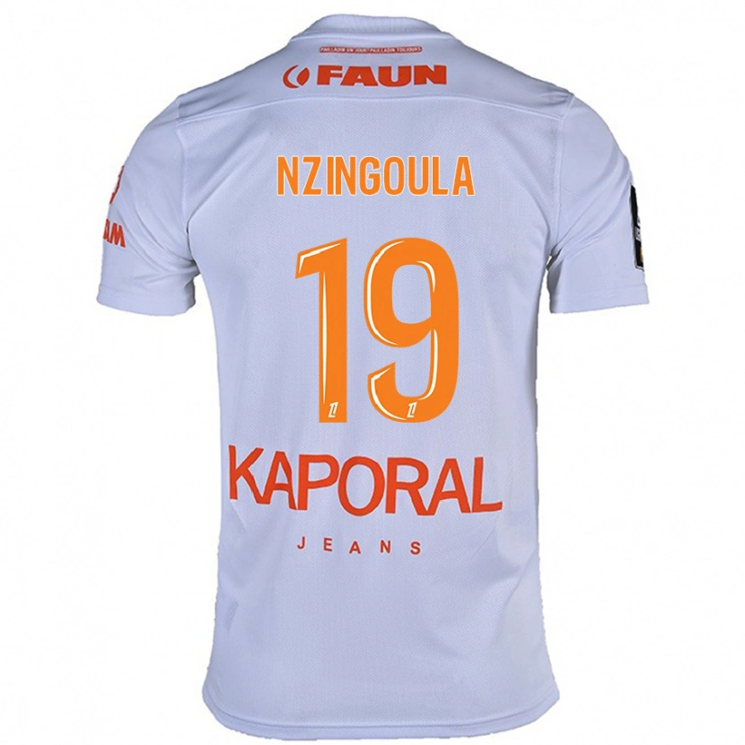 Danxen Kid Rabby Nzingoula #19 White Away Jersey 2024/25 T-Shirt