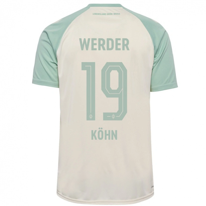 Danxen Kid Derrick Köhn #19 Off-White Light Green Away Jersey 2024/25 T-Shirt