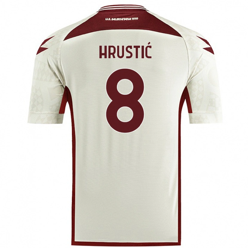 Danxen Kid Ajdin Hrustić #8 Cream Color Away Jersey 2024/25 T-Shirt