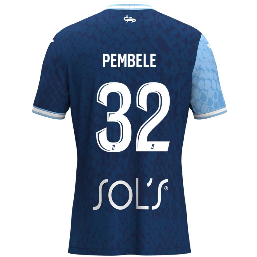 Danxen Kid Timothée Pembélé #32 Sky Blue Dark Blue Home Jersey 2024/25 T-Shirt