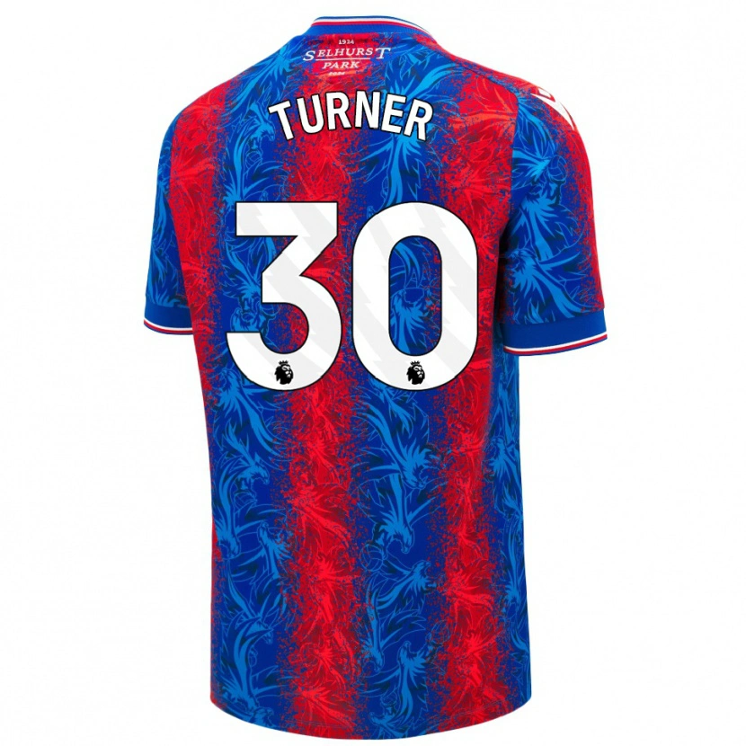 Danxen Kid Matt Turner #30 Red Blue Stripes Home Jersey 2024/25 T-Shirt