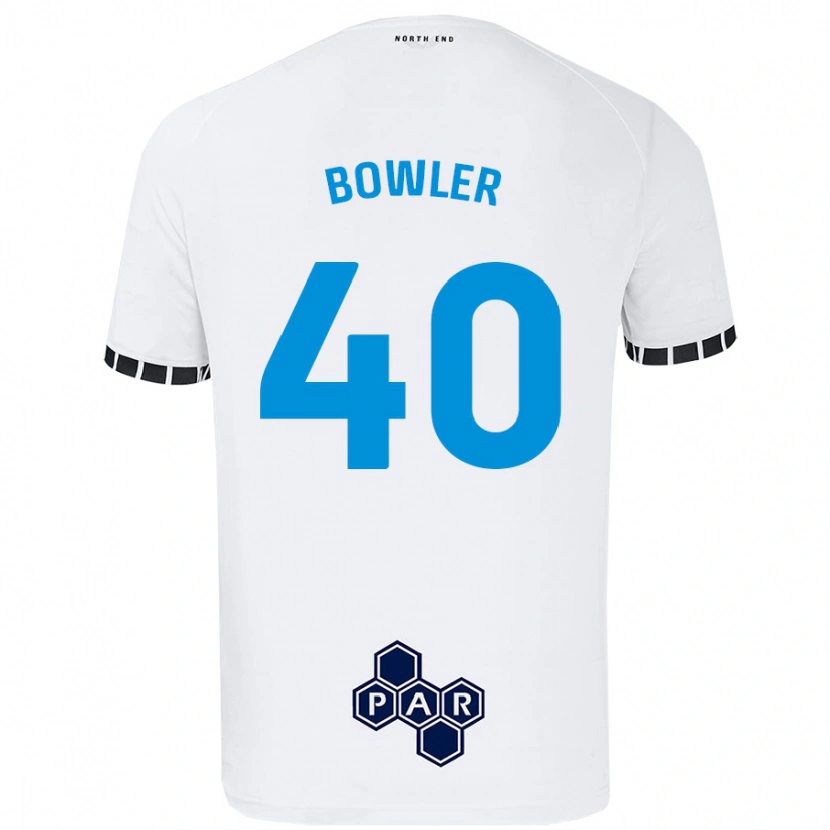 Danxen Kid Josh Bowler #40 White Home Jersey 2024/25 T-Shirt