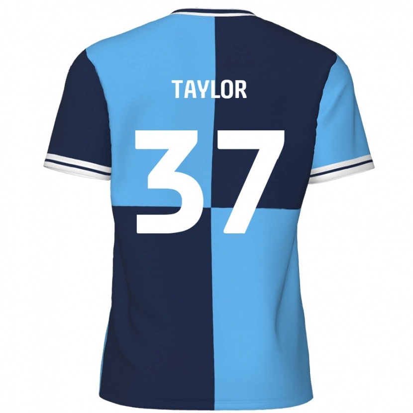 Danxen Kid Caleb Taylor #37 Sky Blue Dark Blue Home Jersey 2024/25 T-Shirt