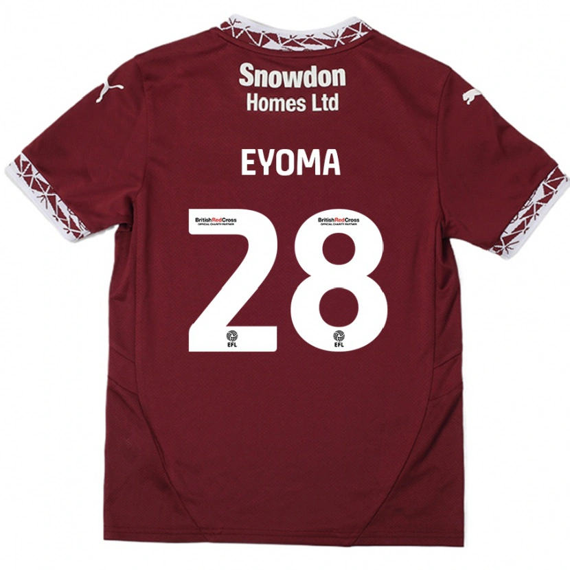 Danxen Kid Timothy Eyoma #28 Burgundy Home Jersey 2024/25 T-Shirt