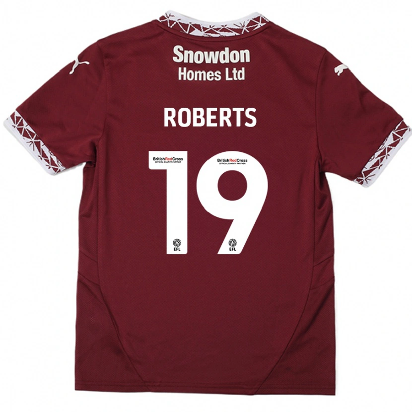 Danxen Kid Tyler Roberts #19 Burgundy Home Jersey 2024/25 T-Shirt