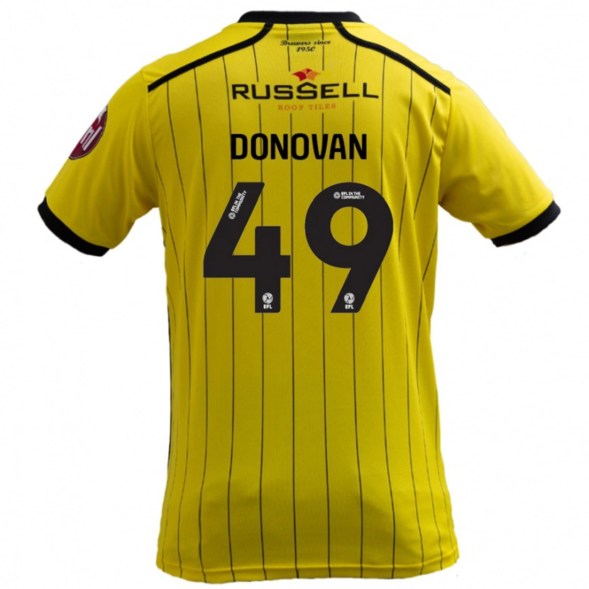 Danxen Kid Romelle Donovan #49 Yellow Home Jersey 2024/25 T-Shirt