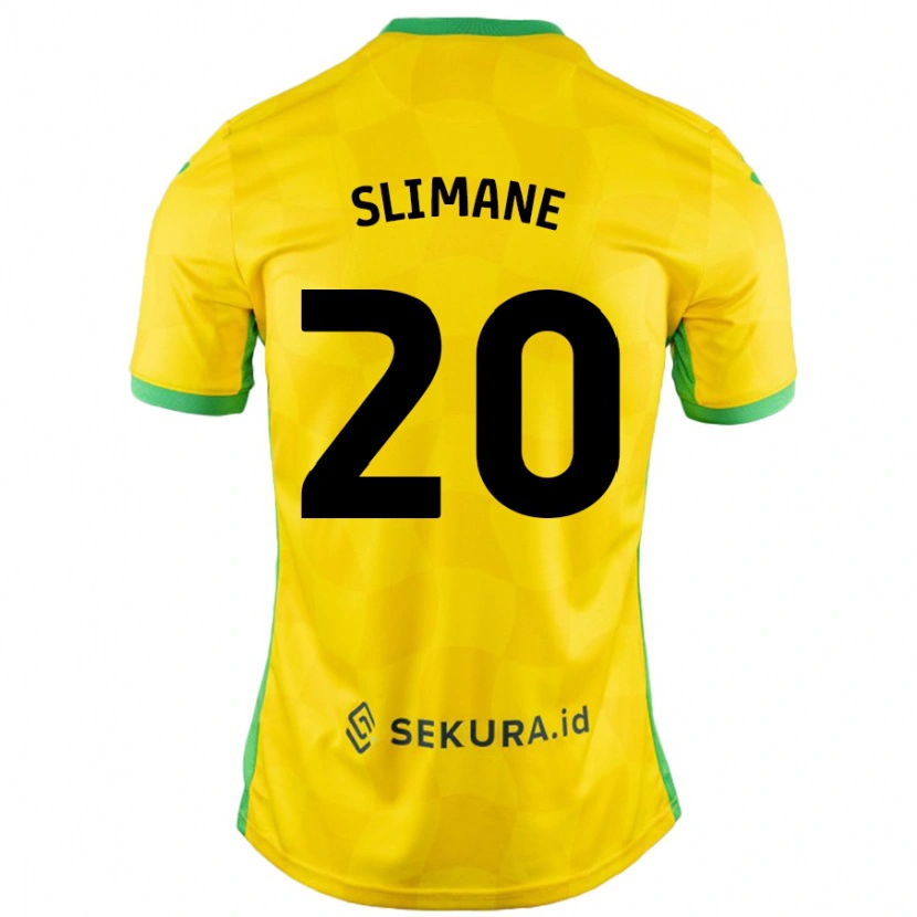 Danxen Kid Anis Slimane #20 Yellow Green Home Jersey 2024/25 T-Shirt