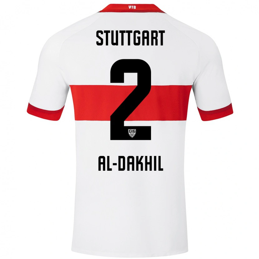 Danxen Kid Ameen Al-Dakhil #2 White Red Home Jersey 2024/25 T-Shirt