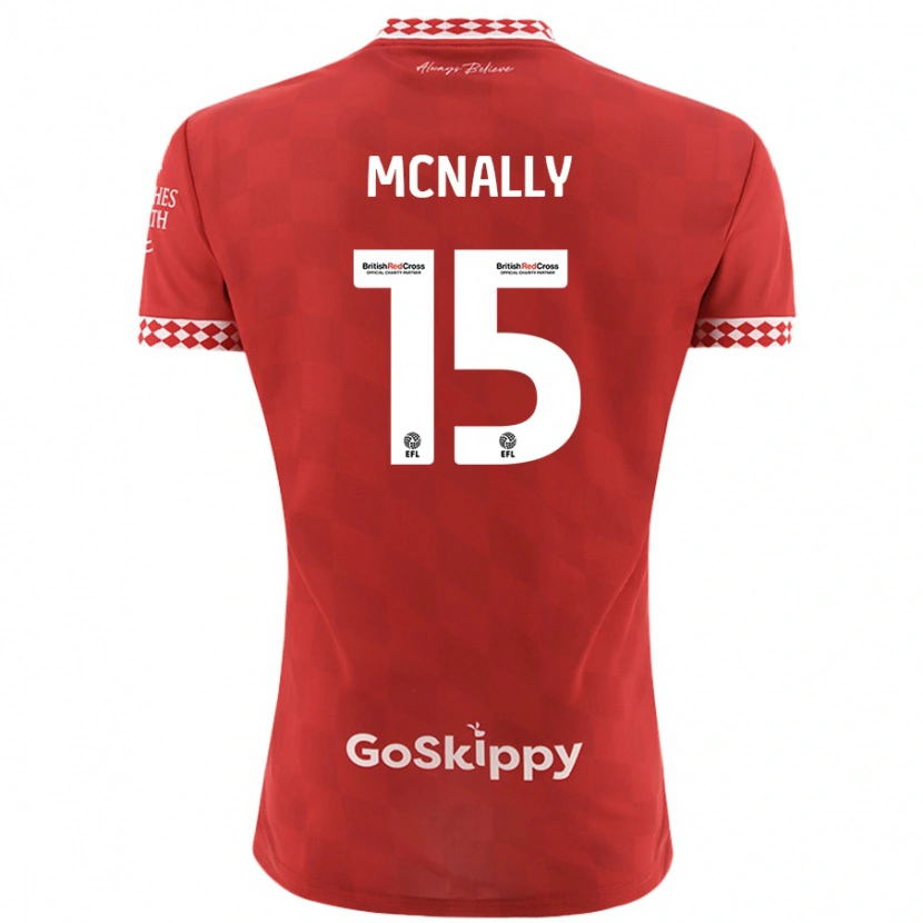 Danxen Kid Luke Mcnally #15 Red Home Jersey 2024/25 T-Shirt