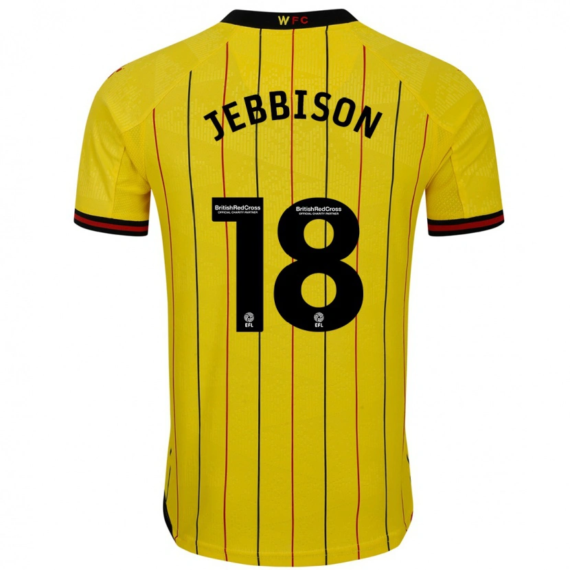 Danxen Kid Daniel Jebbison #18 Yellow Black Home Jersey 2024/25 T-Shirt