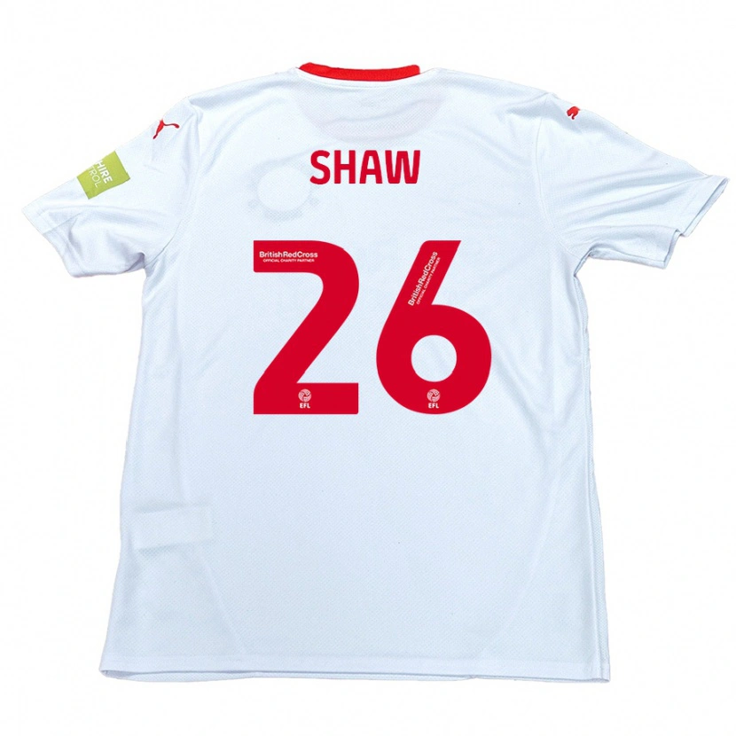 Danxen Kid Liam Shaw #26 White Away Jersey 2024/25 T-Shirt