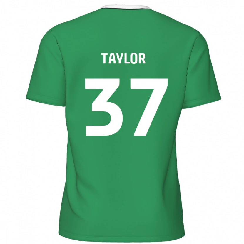 Danxen Kid Caleb Taylor #37 Green White Stripes Away Jersey 2024/25 T-Shirt