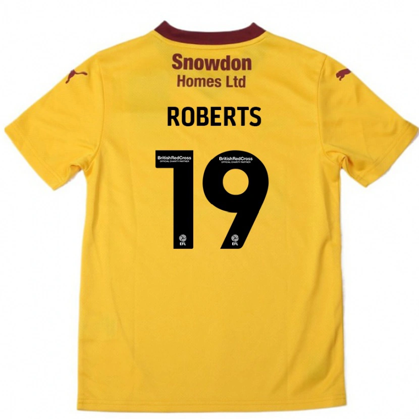 Danxen Kid Tyler Roberts #19 Orange  Burgundy Away Jersey 2024/25 T-Shirt