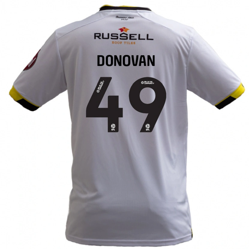 Danxen Kid Romelle Donovan #49 White Away Jersey 2024/25 T-Shirt