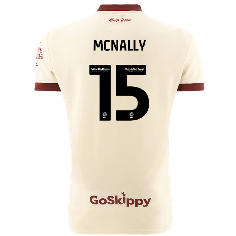 Danxen Kid Luke Mcnally #15 Cream White Away Jersey 2024/25 T-Shirt