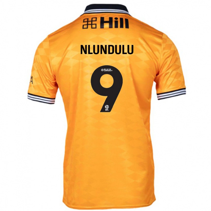 Danxen Kid Dan Nlundulu #9 Orange Home Jersey 2024/25 T-Shirt