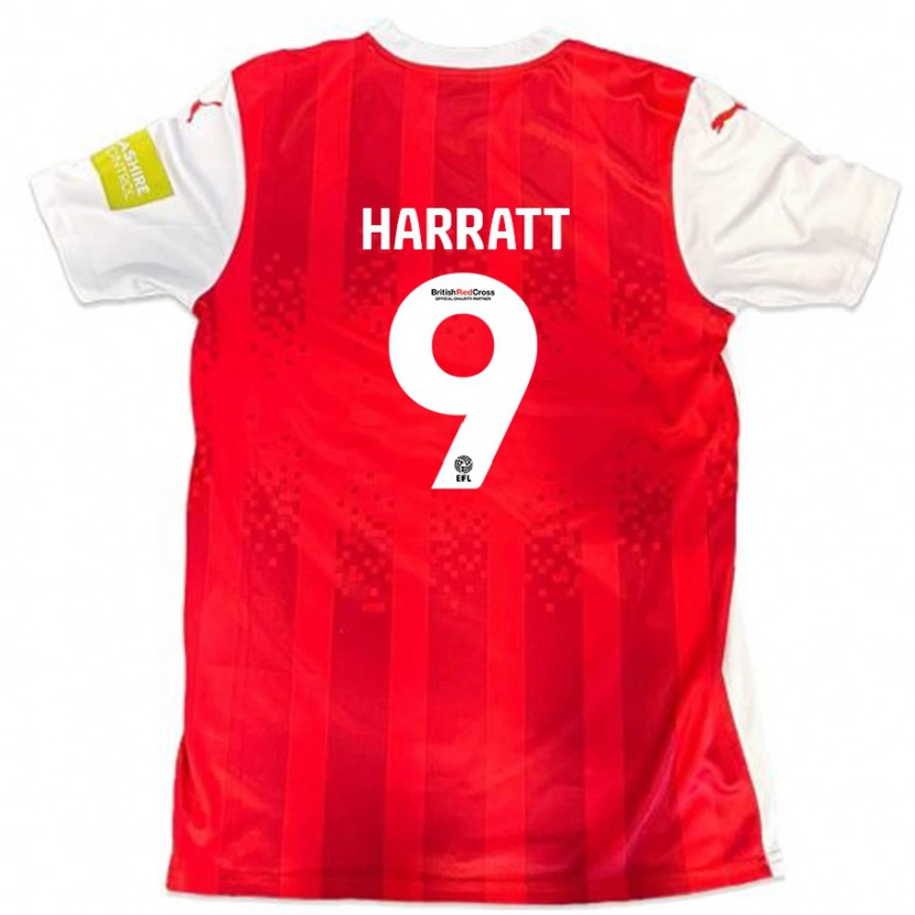 Danxen Kid Kian Harratt #9 Red White Home Jersey 2024/25 T-Shirt