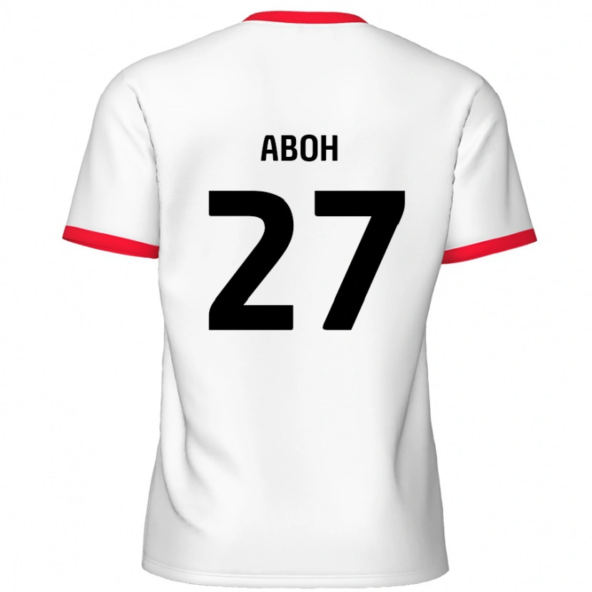 Danxen Kid Ken Aboh #27 White Red Home Jersey 2024/25 T-Shirt