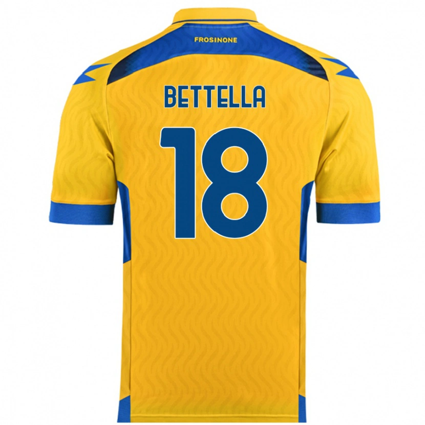 Danxen Kid Davide Bettella #18 Yellow Home Jersey 2024/25 T-Shirt