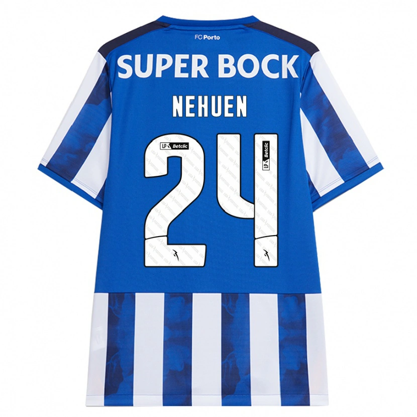 Danxen Kid Nehuén Pérez #24 Blue White Home Jersey 2024/25 T-Shirt