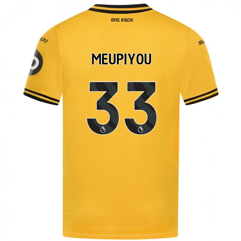 Danxen Kid Bastien Meupiyou #33 Yellow Home Jersey 2024/25 T-Shirt