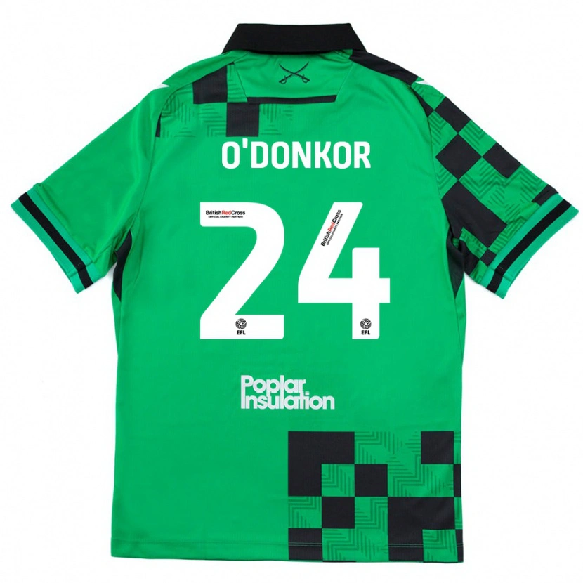 Danxen Kid Gatlin O'donkor #24 Green Black Away Jersey 2024/25 T-Shirt